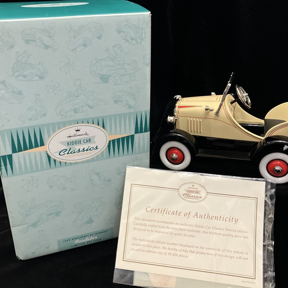 Hallmark Kiddie Car Classics 1929 Steelcraft Murray Roadster Pedal Car Ltd Ed